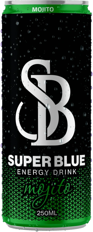 SUPER BLUE Mojito can